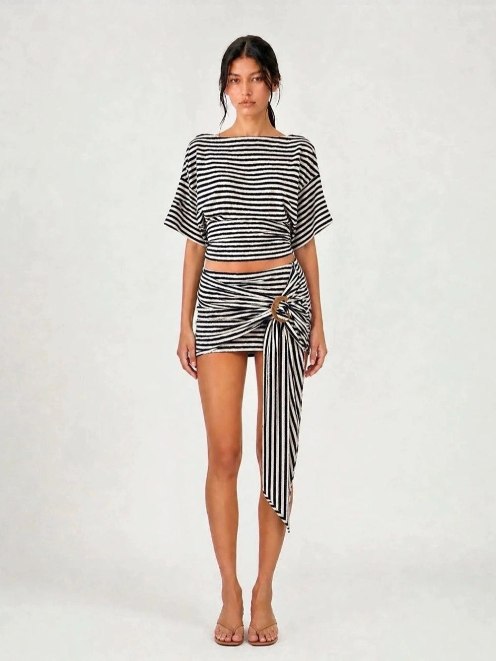 BENNI Rika Striped Top & Skirt Set